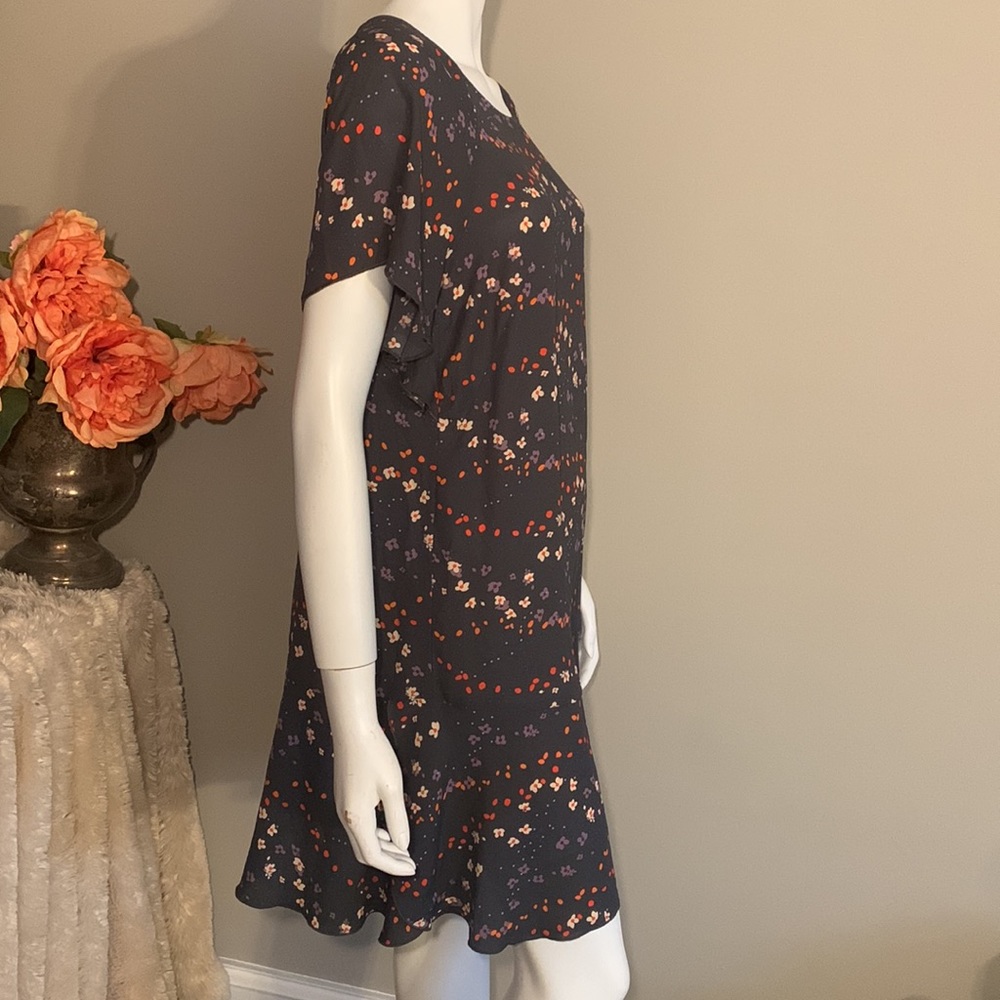 Cabi #3828 Muse Floral flutter sleeve dress XS - Picture 9 of 12